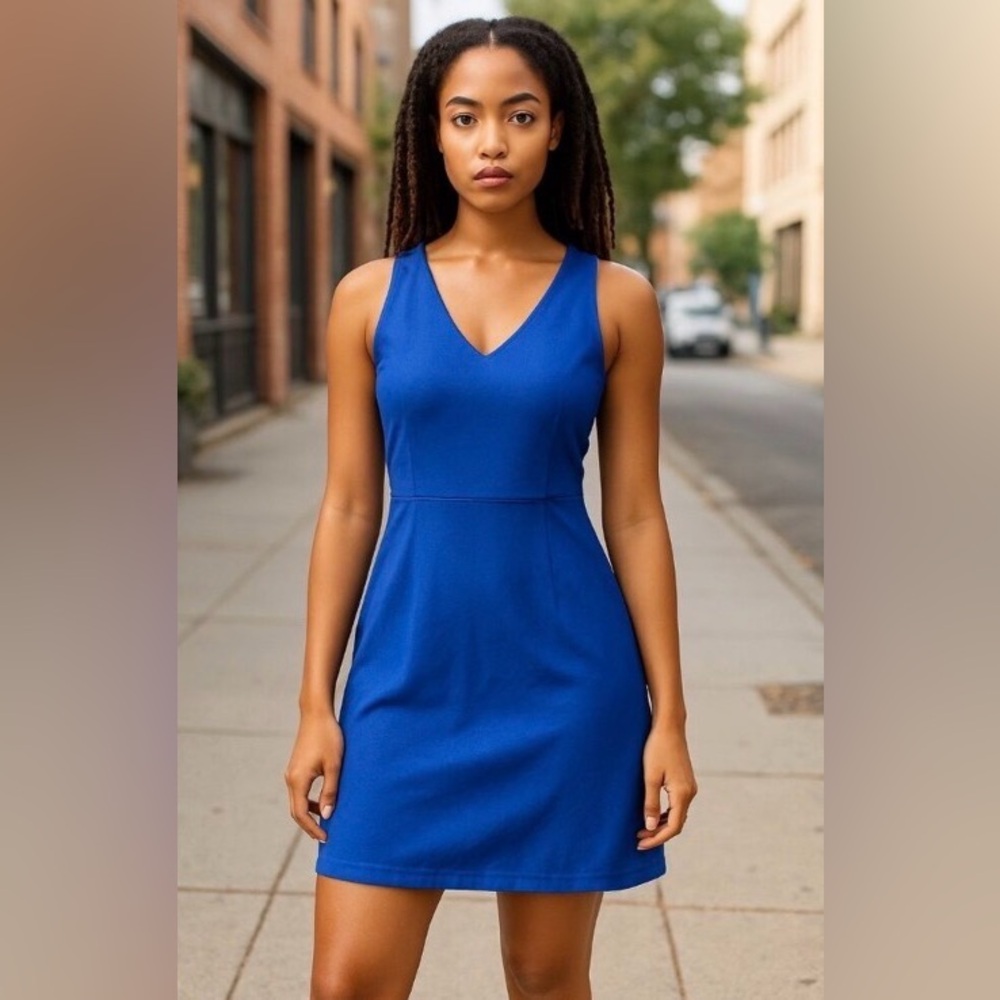 GapFit Women's Moisture Wicking Tank Dress Ultramarine Blue